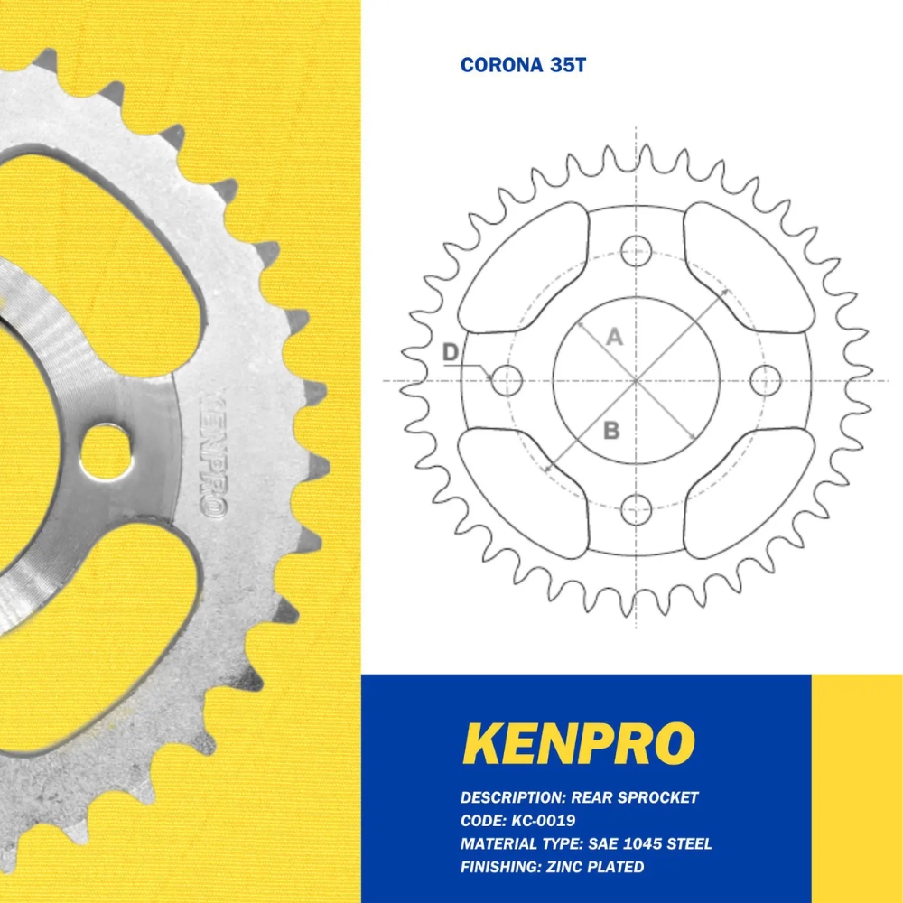 COR/PIÑ SMASH 35-15T ZINC  KENPRO     1 u (1750)