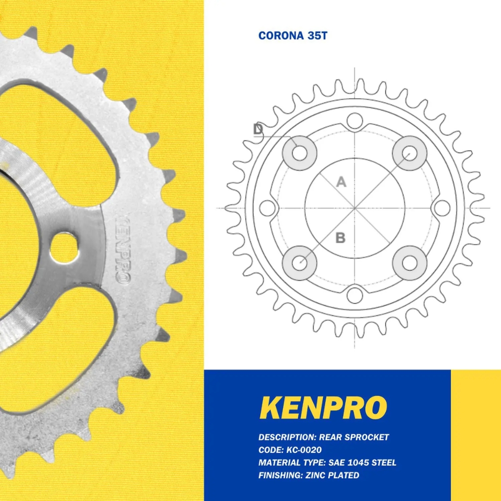 COR/PIÑ H C100 BIZ 35-15T Z  KENPRO     1 u (1756)
