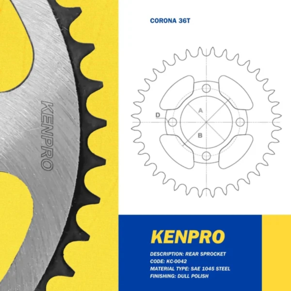 COR/PIÑ SMASH 36-15T DUL  KENPRO     1 u (1758)