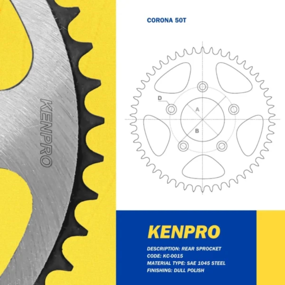 COR/PIÑ HOND XLR125 50-14T DUL  KENPRO     1 u (1768)