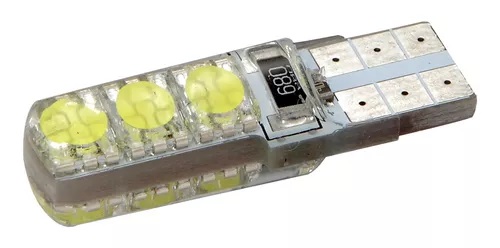 LAMP.LED T10 SIL.CORT.12V AZUL  IMPORTADA     1 u (9616)