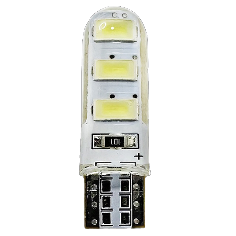 LED T10 SILICONA 24V BLANCO        10 u (9654)