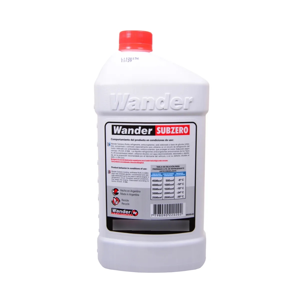 SUBZERO VERDE CONCENTRADO  WANDER  1L  12u (W0285)